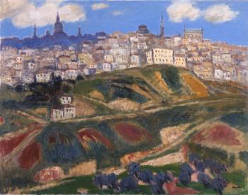 柏原覚太郎「トレド風景」