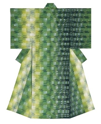 高松宮記念賞、神谷あかね、生絹着物「万葉綺譚」〔染織〕