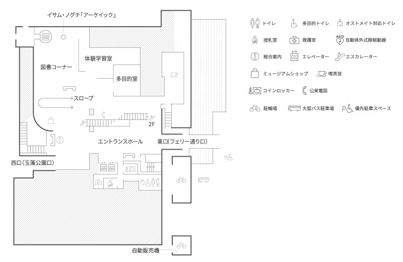 1階のフロアマップ
