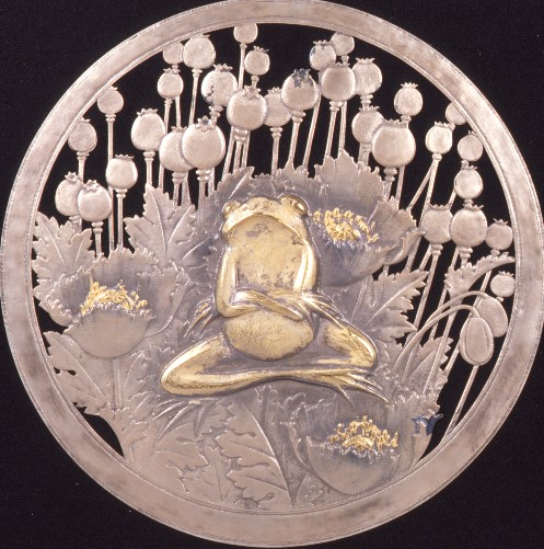 大須賀喬「華と蛙」昭和43年（1968）